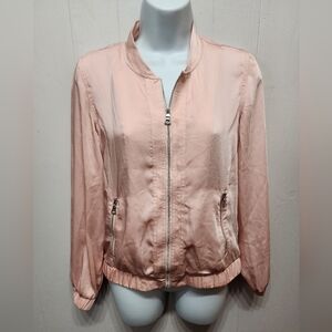 Cato Jacket‎ XS Lightweight Casual Pink Silky B753